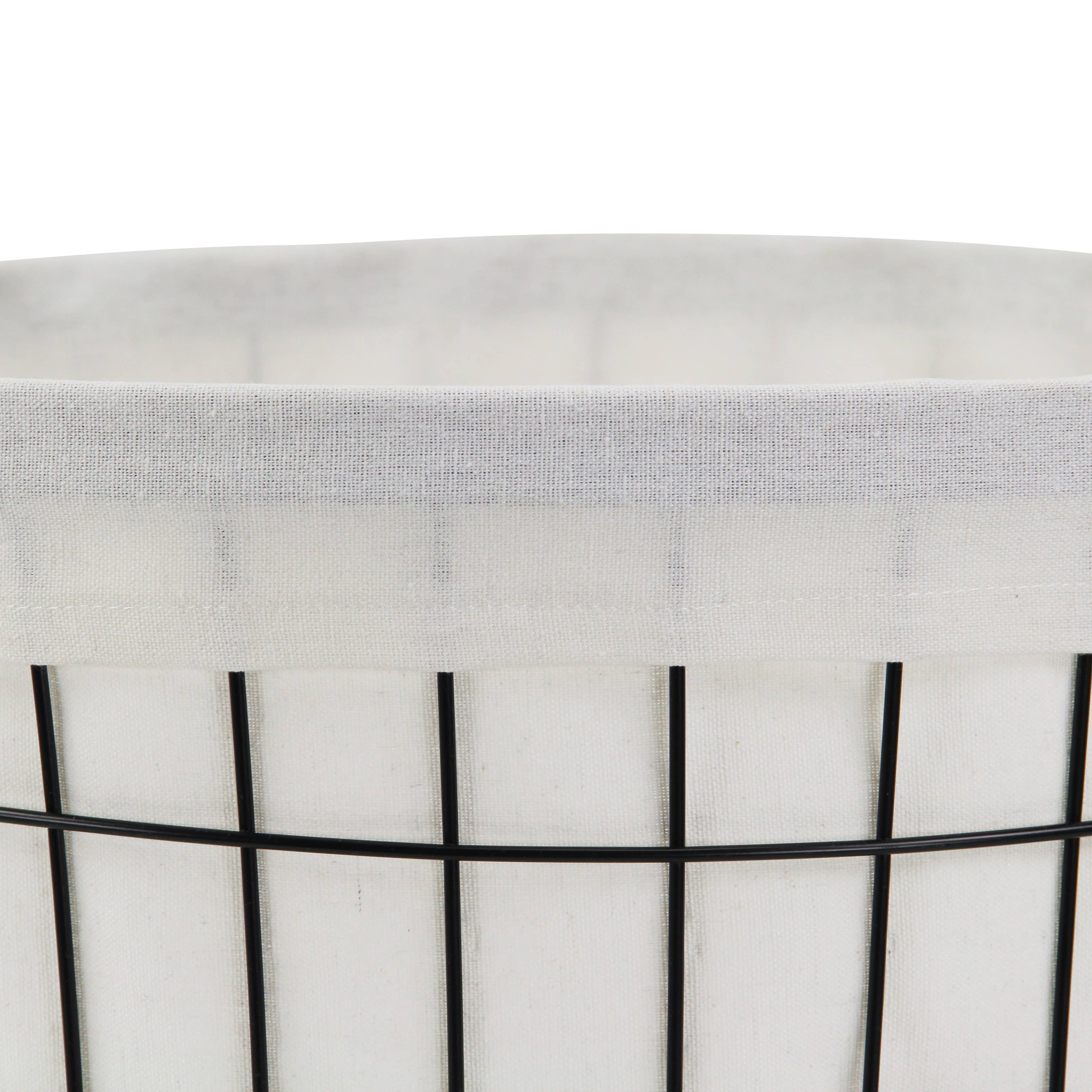 Cheungs Home Decor - Wholesale Food Gift Basket - Esker Lined Metal Wire Laundry Basket7