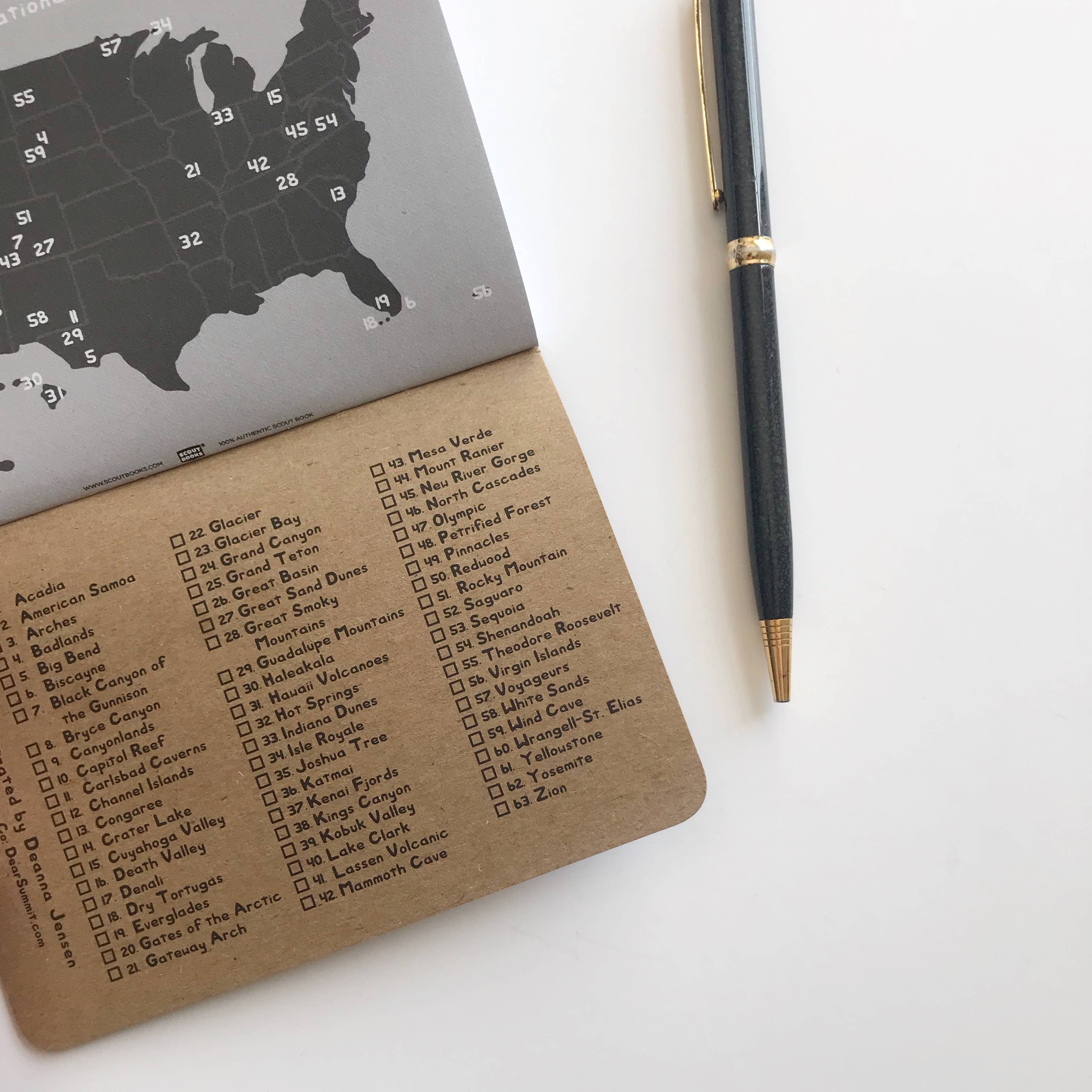 Dear Summit Supply Co - Vendita all'ingrosso Diari/agende - The Trail Journal: National Parks Edition3