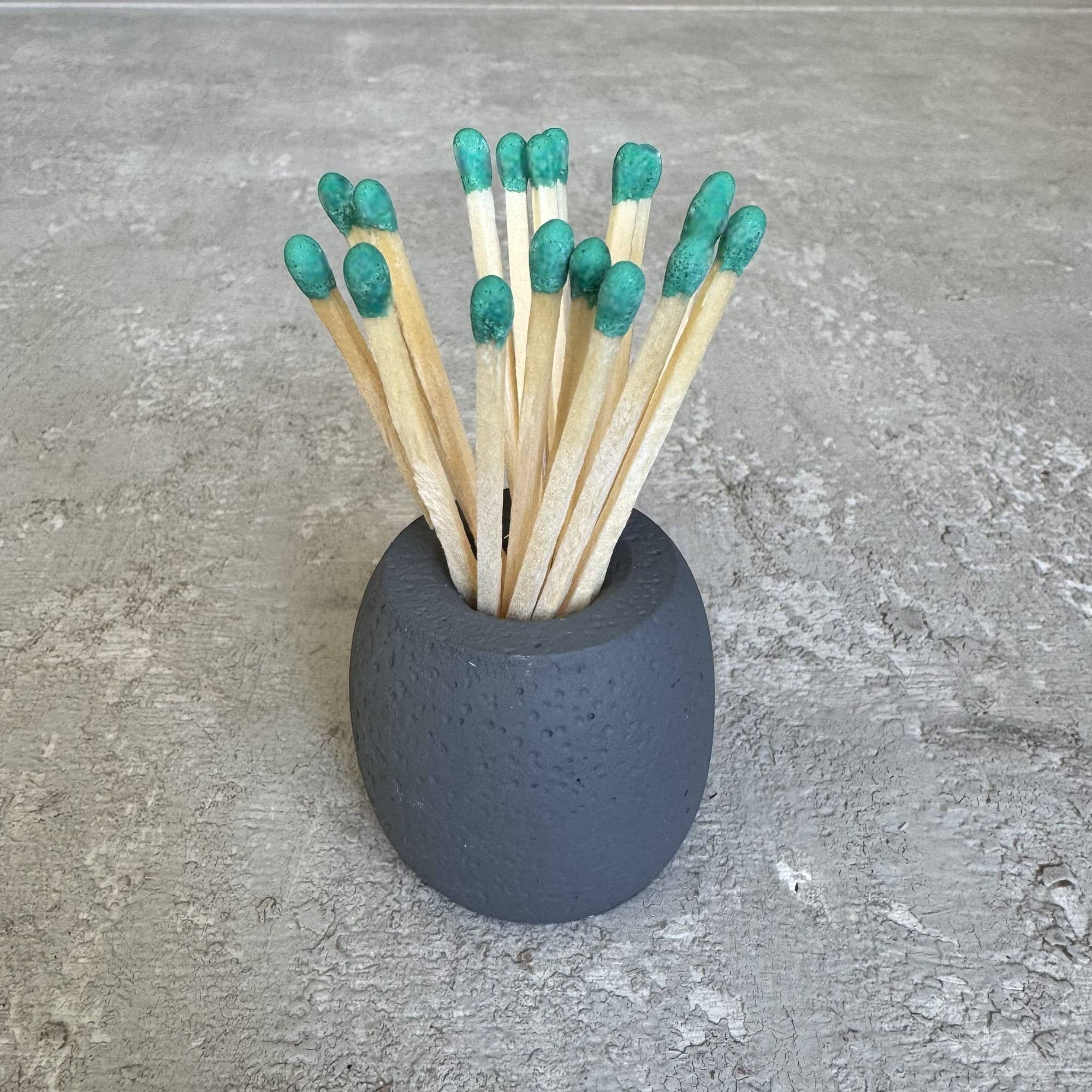 CJ Gift Goddess - Wholesale Match Holder - Concrete Match Holder/Toothpick Holder: Includes 25 Matches6