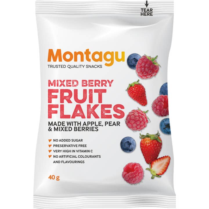 Montagu: Fruitvlokken - Gemengde bessen, gezond (10 x 40 g) voor wholesale door Mahdina