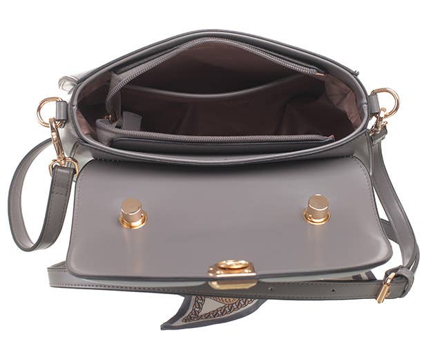 Bessie London - Vendita all'ingrosso Borsa con manico - Donna - BORSA A TRACOLLA CON PATTA E MANICO SUPERIORE URBAN SCARF8