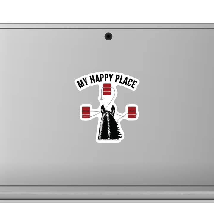 Horse Hollow Press | Pretty Snarky Equestrian Cards|Stickers - Wholesale Sticker - Horse Sticker Waterproof 3" | Barrel Race | Cello Sleeved15