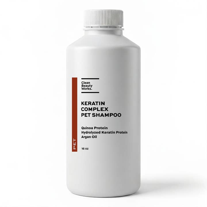 Clean Beauty Works. - Wholesale Pet Shampoo - Dog - Keratin Complex Pet Shampoo, Quinoa Protein, Hydrolyzed Keratin & Argan Oil