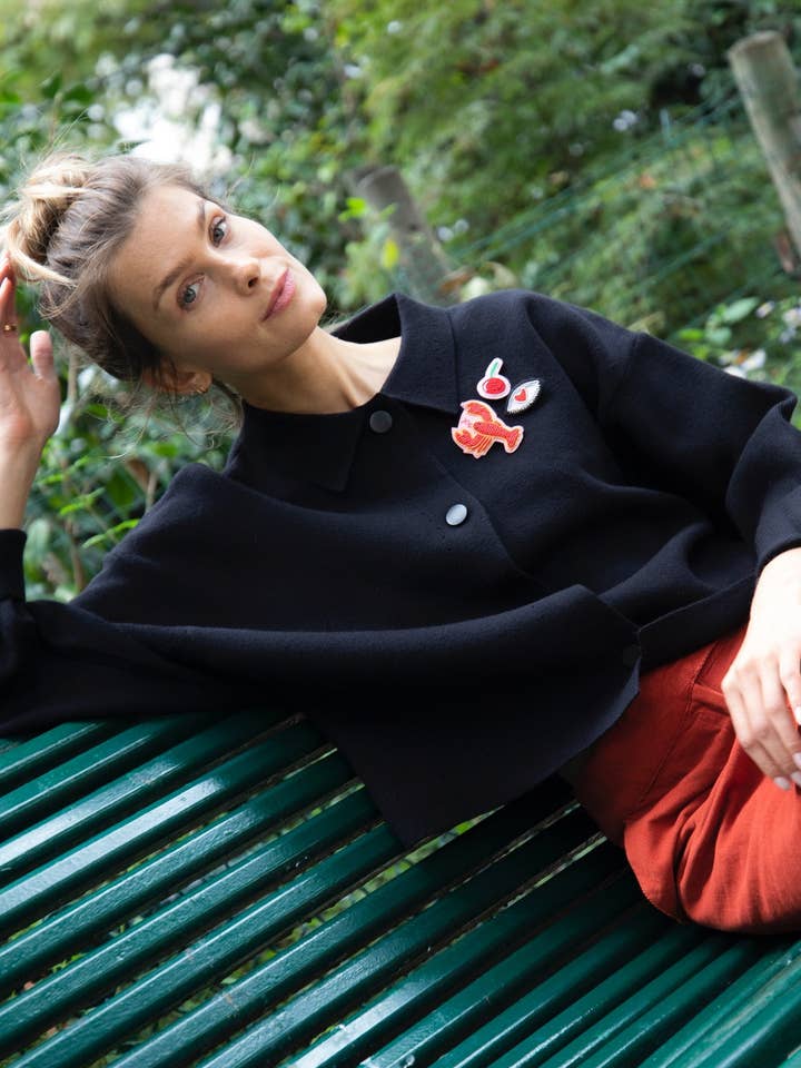 ALIX BLACK JACKET for wholesale by JUDITH LACROIX