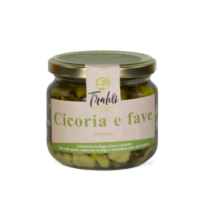 Olio Traldi di Boni Francesca - Wholesale Pickled Vegetables - Fava beans and chicory in oil 270g1