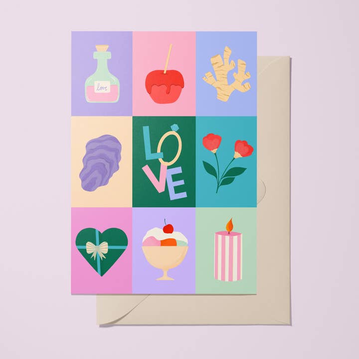 KORT "KÄRLEK" för wholesale av Happy Blooming