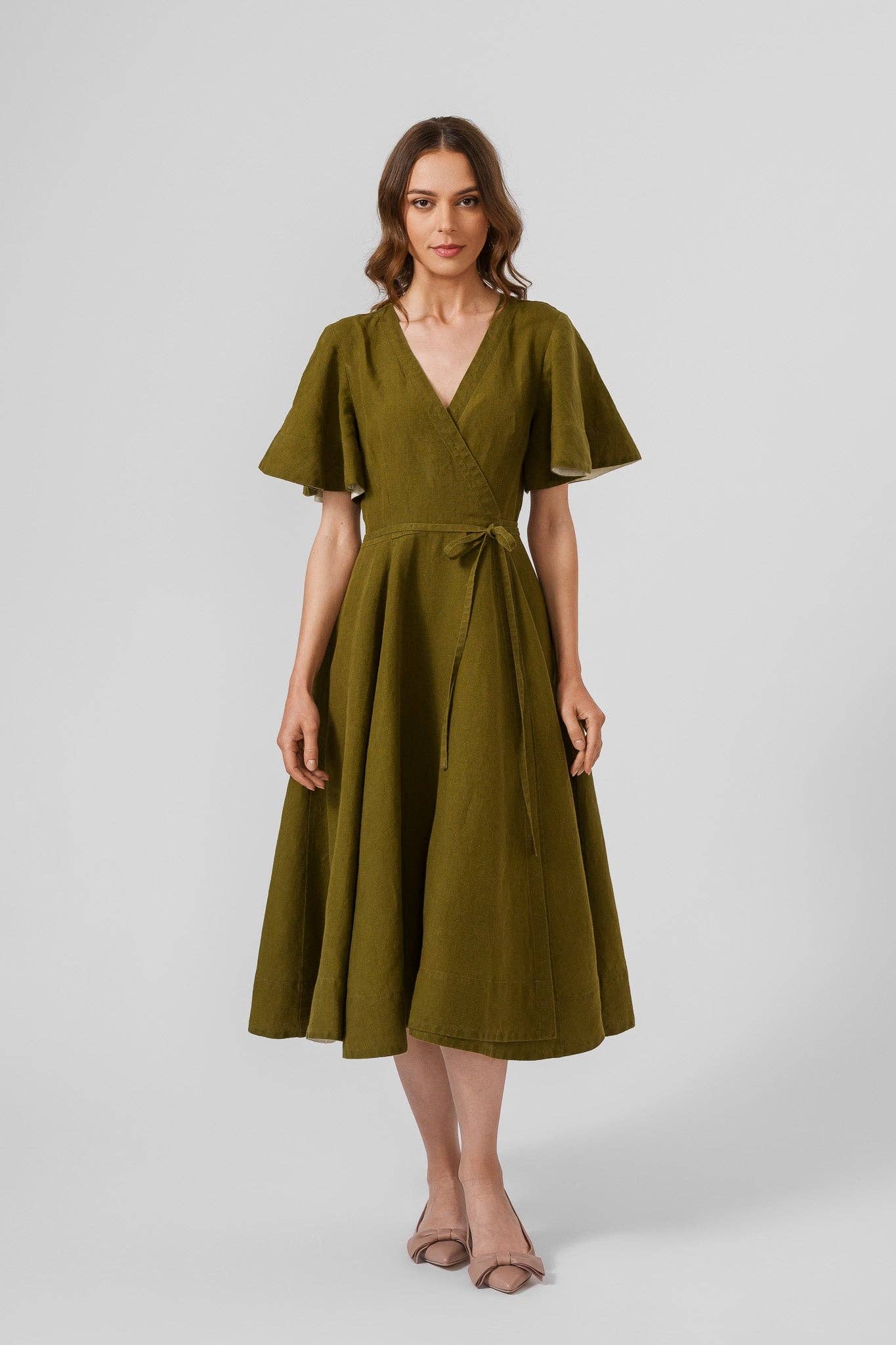 Son de Flor - Wholesale Jurk - Dames - Wikkeljurk met vlindermouwen19