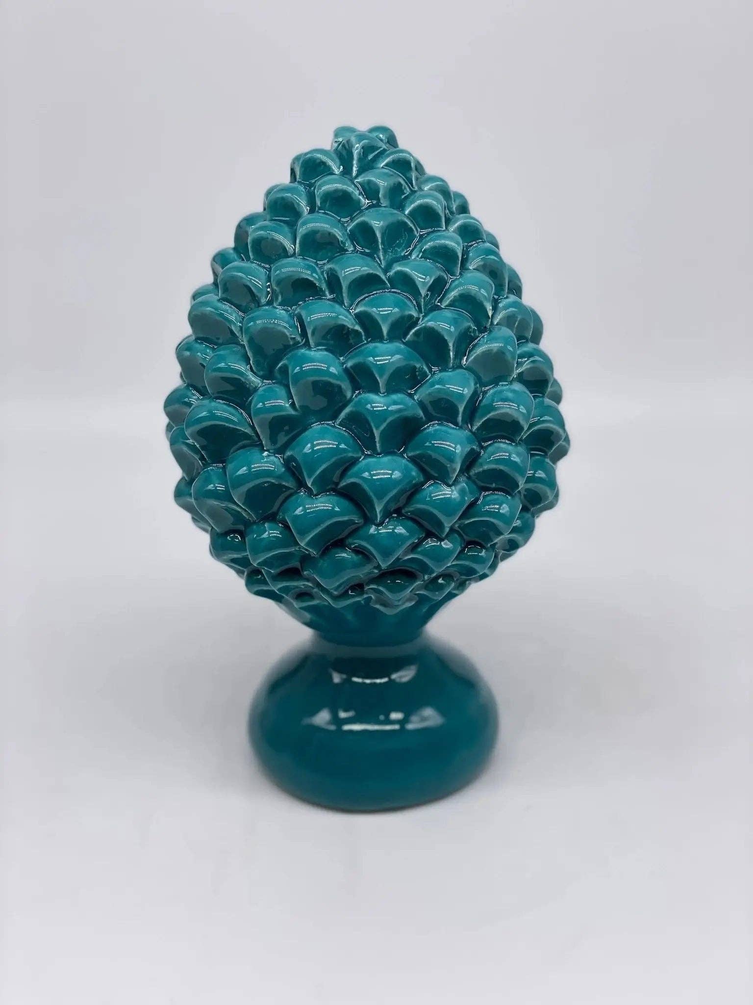 DD Ceramiche Siciliane - Wholesale Decorative Tabletop Object - Caltagirone Ceramic Pinecone cm H.20 Artisan Luis Line1