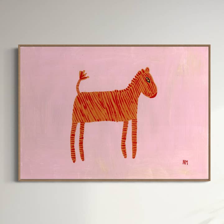 Orange zebra for engroshandel hos Nancy McKie