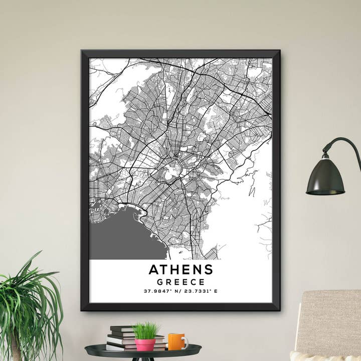 Atene, Grecia Mappa per la vendita all'ingrosso da parte di Artable