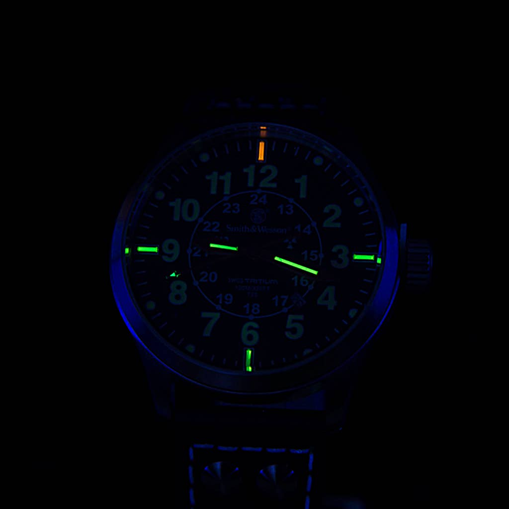 CALIBER GOURMET / CAMPCO - Wholesale Wrist Watch - Men's - Smith & Wesson Mumbai Lamplighter Watch with Tritium2