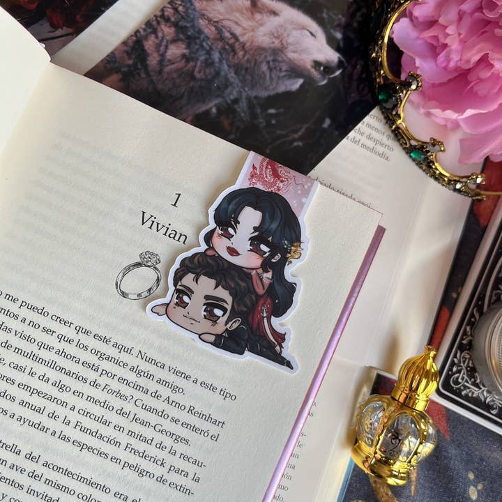 Vivian Y Dante Cutie - Vredens Konge Magnetisk Bogmærke. for engroshandel hos Alsace’s Art