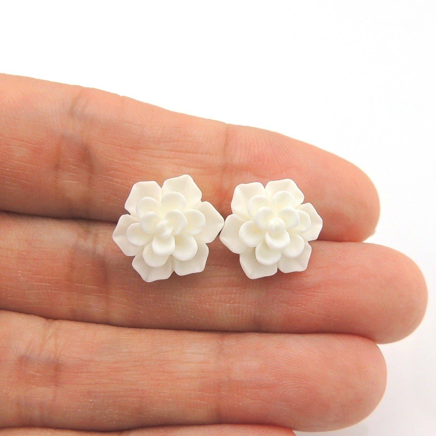 Pretty Smart - Vente Clous d'oreille - Boucles d'oreilles à tige succulentes, 13 mm0