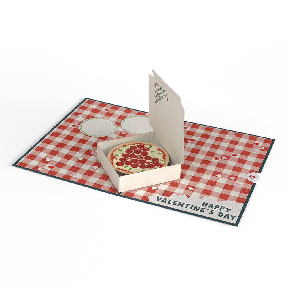 Lovepop Cards - Wholesale Love Card - Pizza Valentine 5''x7'' Card, Pop-Up Cards7