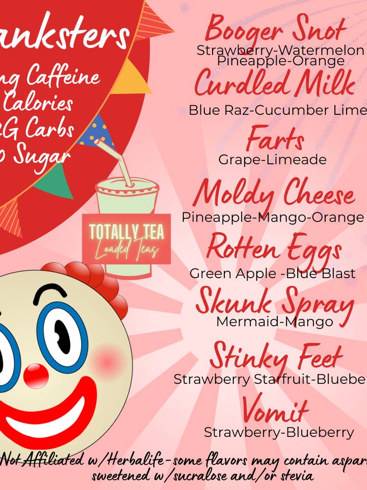 Loaded Tea 8 Pack Variety Pranksters Themed for wholesale by TotallyTea