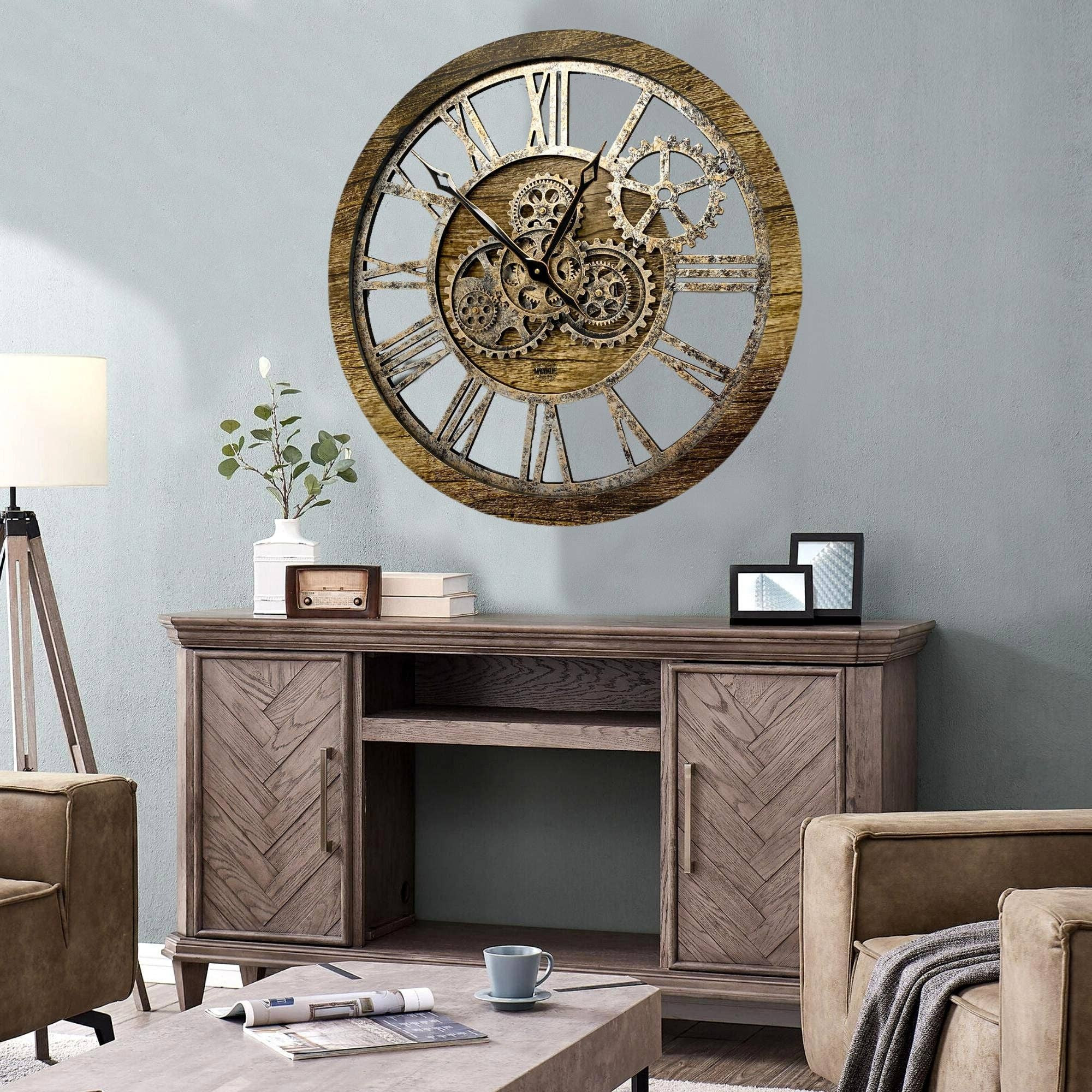 The Gears Clock - Wholesale Wall Clock - AMERICA LINE WALL CLOCK 24 INCH GOLD ANTIQUE6