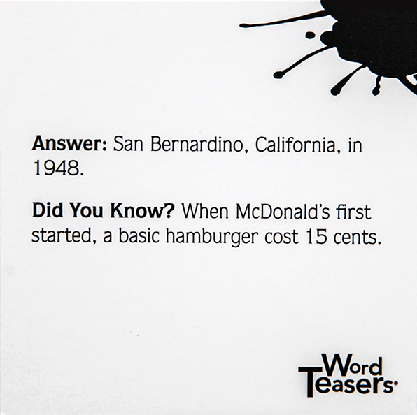 WordTeasers - Wholesale Card Game - American Trivia2