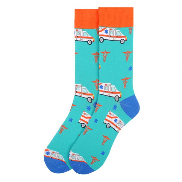 Selini New York - Wholesale Socks - Men's - Men's Ambulance Novelty Socks1