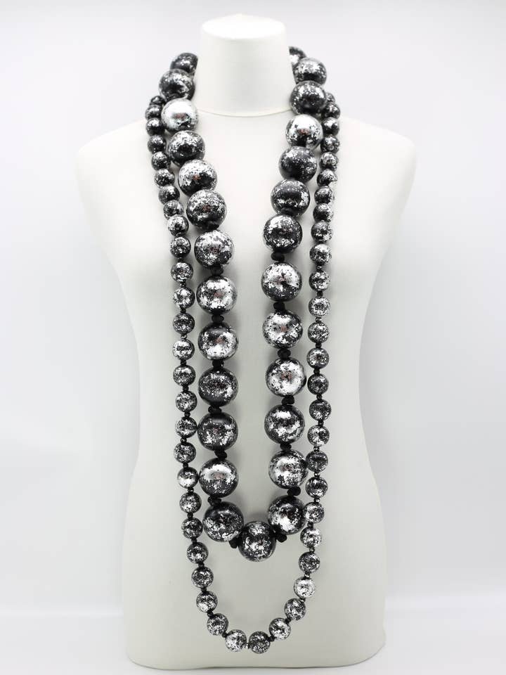 Juego de collar de cuentas redondas - Dorado a mano para venta al por mayor de Jianhui London