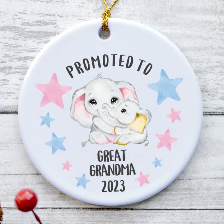 It's So Perfect - Wholesale Ornament - Promoted To Great Grandma 2023 Ornament, Great Grandma Gift