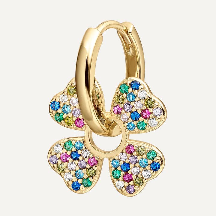 PENDIENTE PIERCING ARO RAINBOW ROSE para venta al por mayor de EarCandy Jewelry