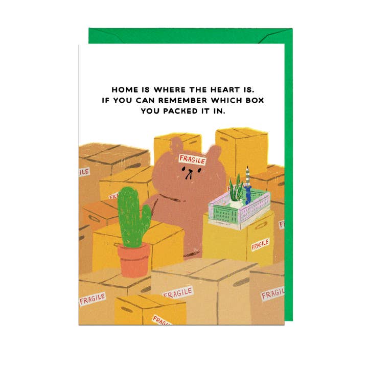 HEMMET ÄR DÄR HJÄRTAT ÄR -kortet för wholesale av Jolly Awesome