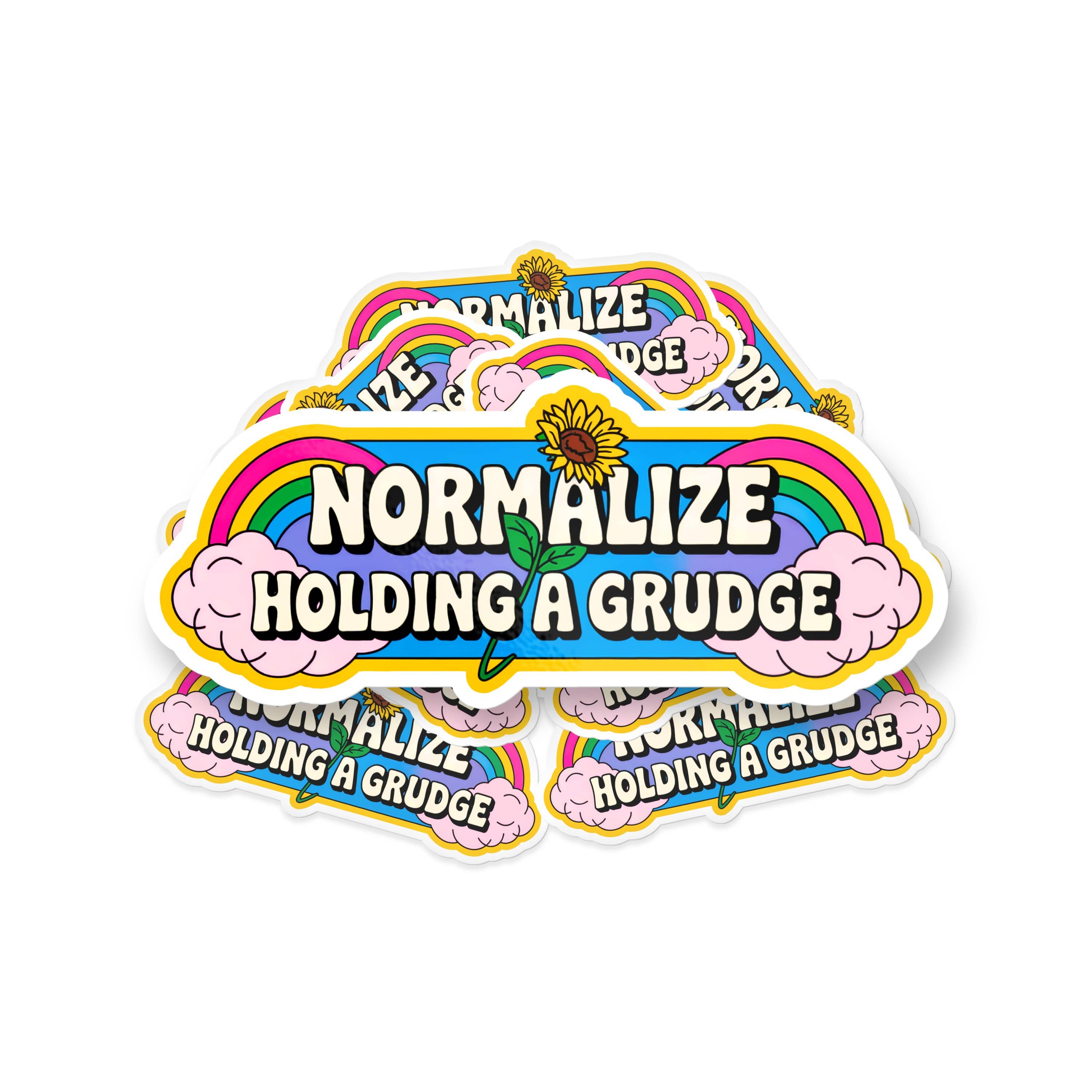 Sticker Bull - Venta al por mayor Pegatina - Normaliza guardar rencor Pegatina divertida y bonita de vinilo para parachoques2