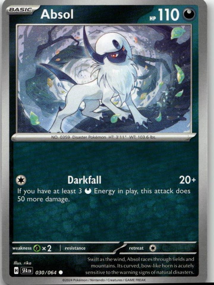 Pokémon SV: Favola Velata - Absol #030/064 per la vendita all'ingrosso da parte di Chronic Cards
