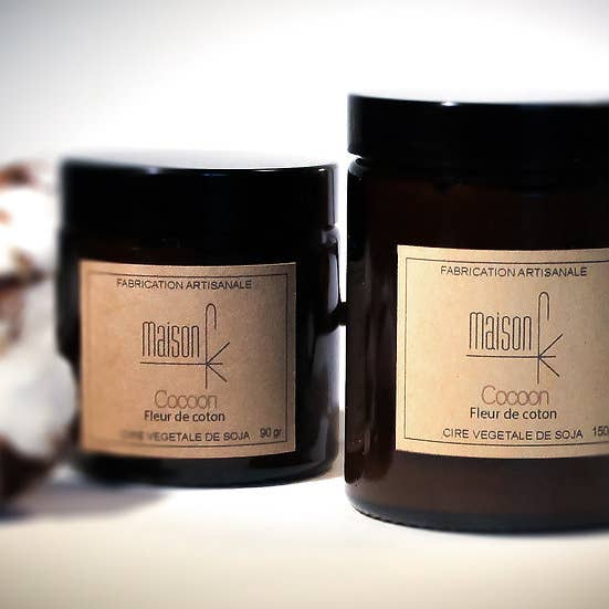 Bougies maison FK - Wholesale Jar/Filled Candle - COCOON _ COTTON FLOWER2