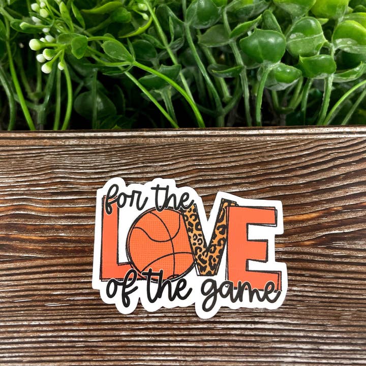 Handmade by Marlayna – wholesale Sticker – For the Love of the Game Sticker, Basketball |Sticker or Magnet3
