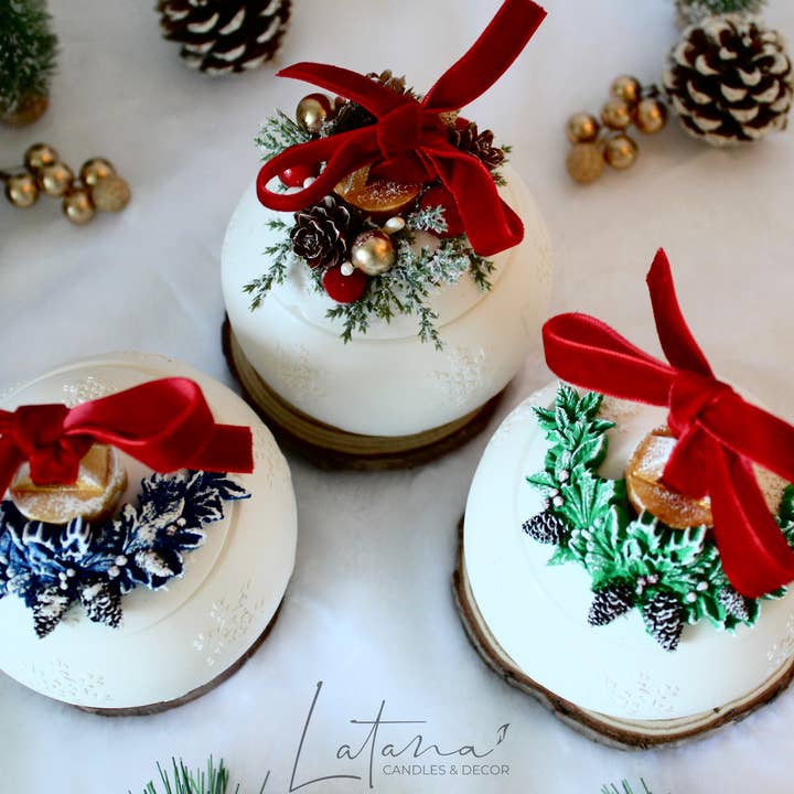 Latana Candles - Vente Bougie en bocal - Bougie de Noël en pot boule décorative2