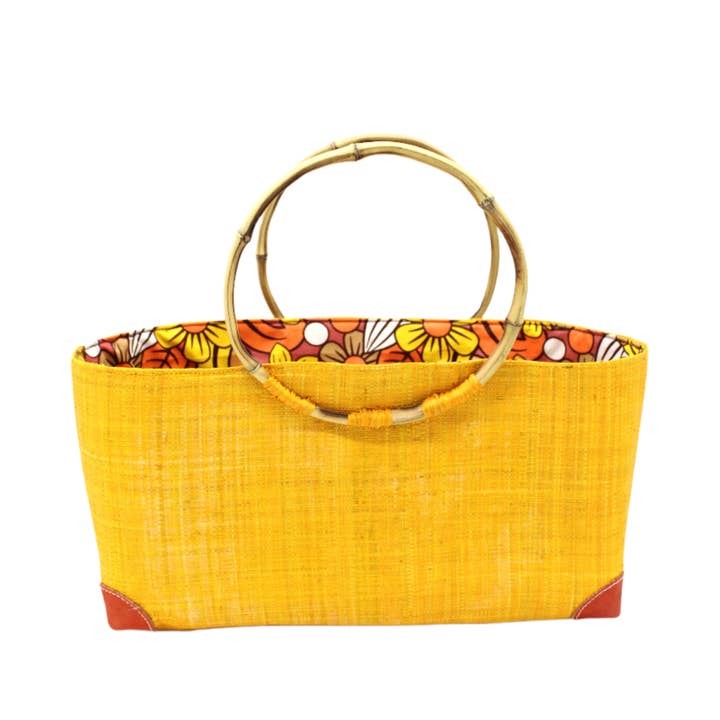 Shebobo - Wholesale Beach Bag - Bebe Straw Handbag with Bamboo Handles2