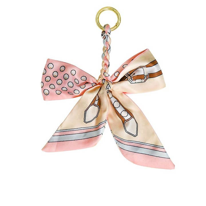 AMORINO SRL – wholesale Nyckelringar - Dam – CHARM VÄSKA NYCKELRING BAND MED ROSETT - MY2444B518