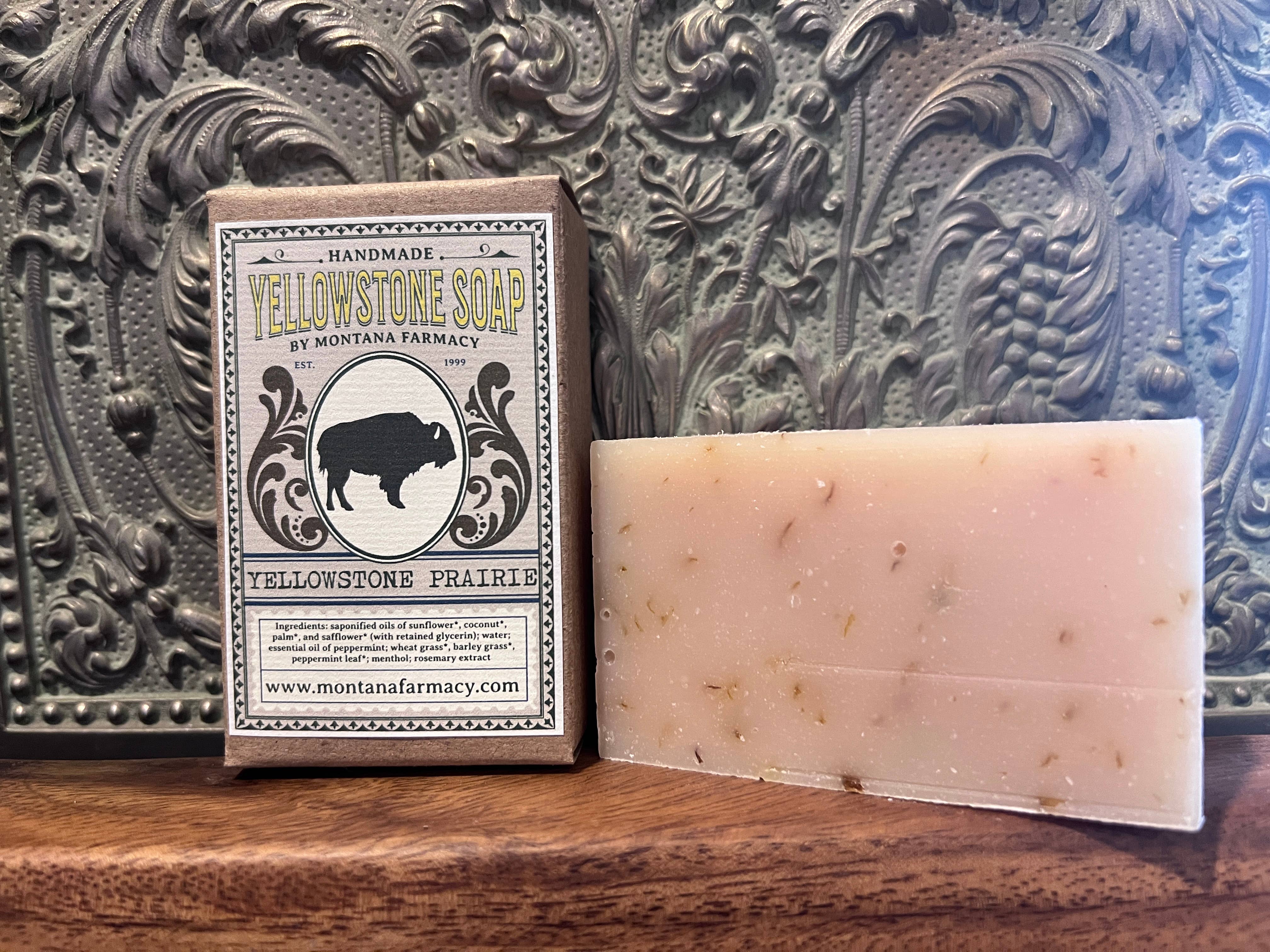 Montana Farmacy – wholesale Bar Soap – Yellowstone Park Soap Prairie Sage Scent Montana Wyoming Ida