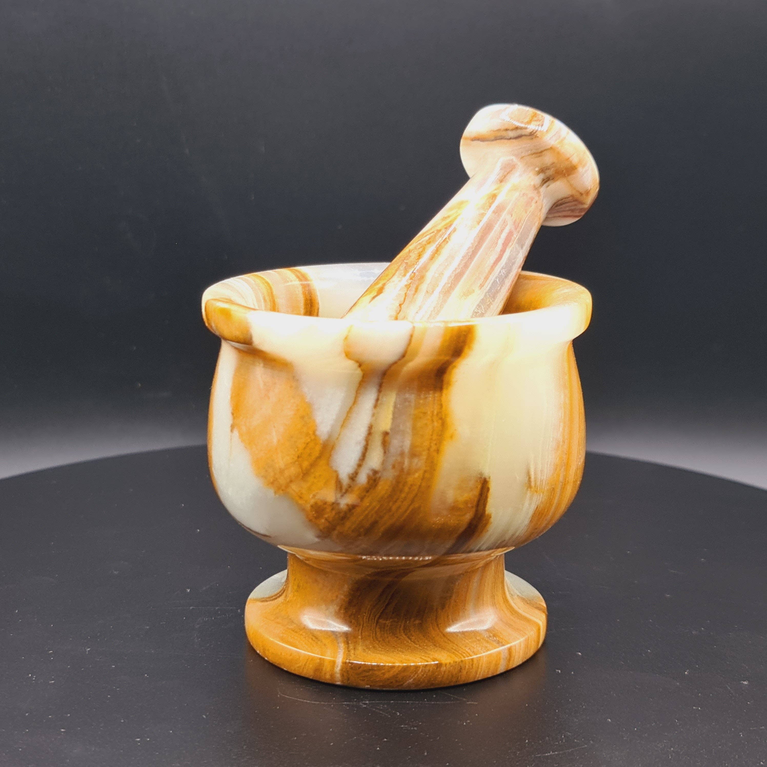 Gemstone Gifts Ltd. - Wholesale Mortar & pestle - Onyx Mortar and Pestle - Various sizes8