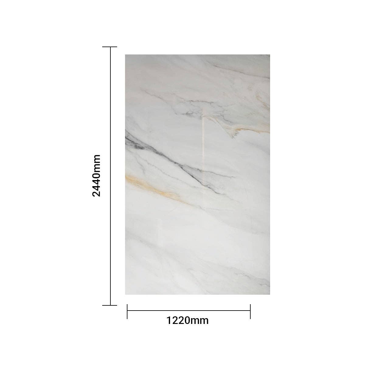 ENER-J – wholesale Decorative panel – Premium High-Gloss Marble SPC Panels 1220x2440x4mm Pack of 33