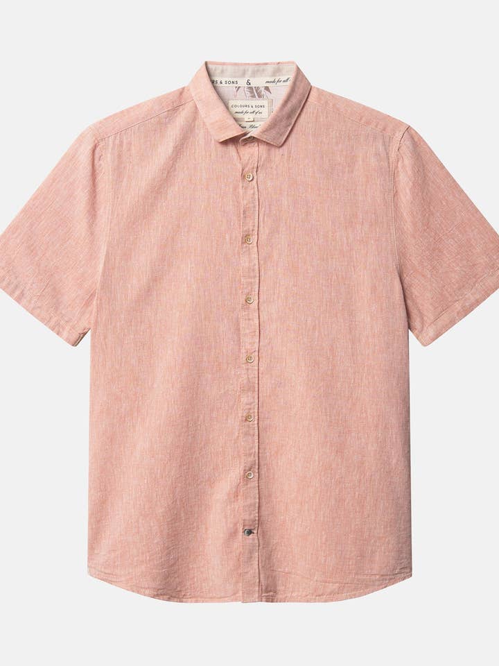 Basic linneskjorta kortärmad - Sienna för wholesale av COLOURS & SONS