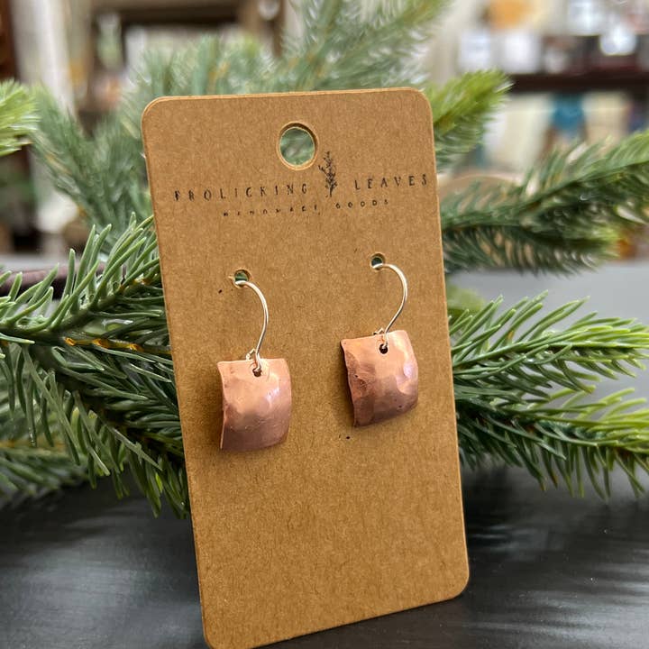 Frolicking Leaves - Wholesale Dangle Earrings - Copper Earrings