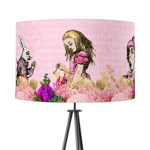 Alice in Wonderland Lampshade - Pink for wholesale by Kitsch Republic