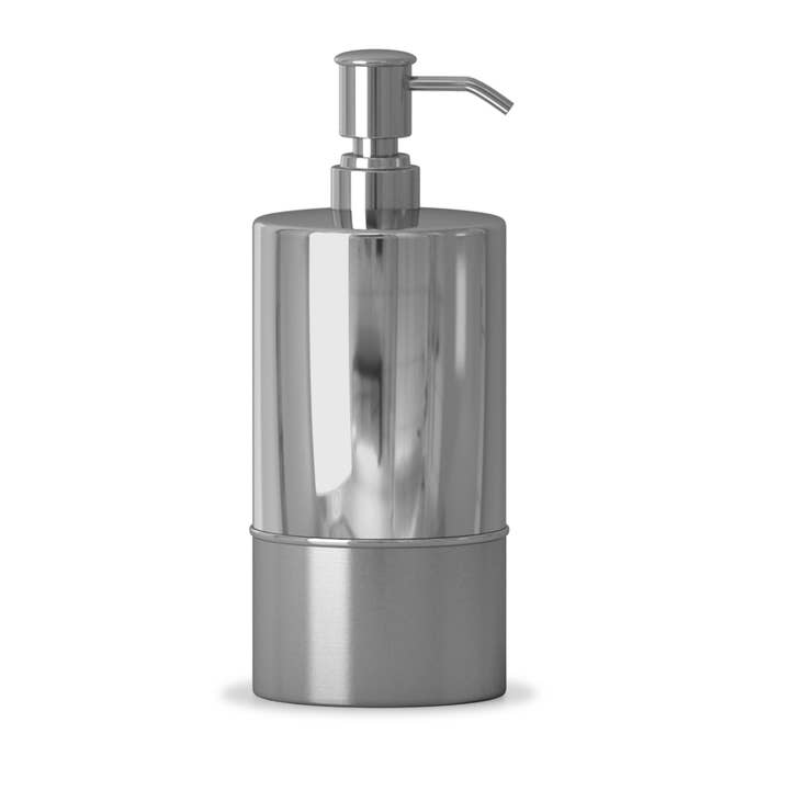 nu steel - Wholesale Soap Dispenser - Parkston Two-tone Stainless Steel Liquid Soap Pump
