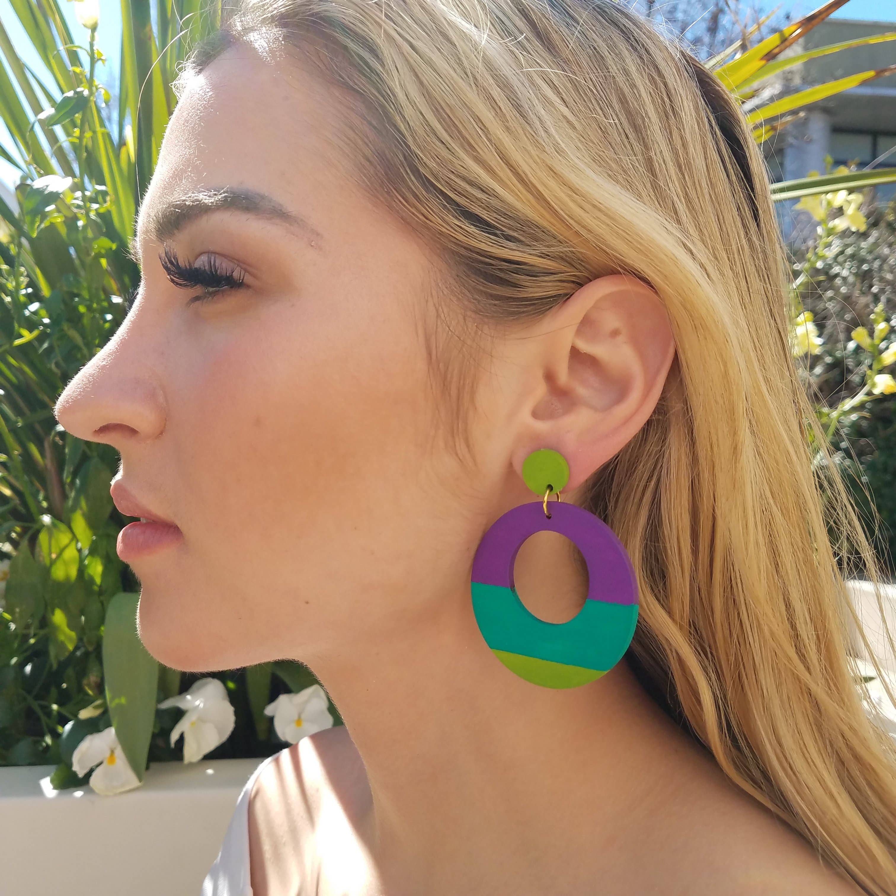 SCOTCHBONNET! - Wholesale Dangle Earrings - Roundabout Lightweight Statement Earrings | Saltwater 3