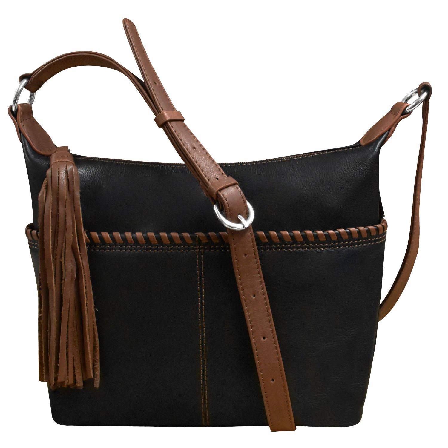 Black Toffee 6686 Crossbody Hobo with Tassel for wholesale on Faire0