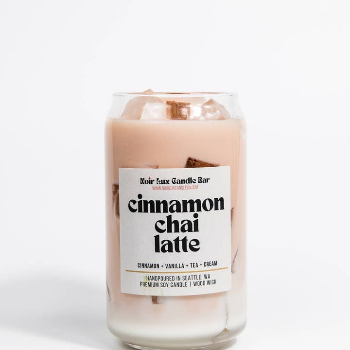 Noir Lux Candle Co - Wholesale Jar/Filled Candle - Iced Cinnamon Chai Latte Coffee Candle2