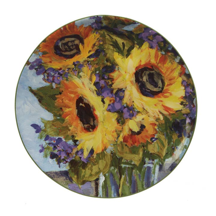 Certified International - Wholesale Salad Plate - Sunflower Bouquet Salad Plate 9in 4 asst