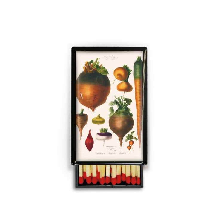 Lucy Lu Designs – Engroshandel Tændstikker – Rodgrøntsager Have Food gulerod Fall Slide Box