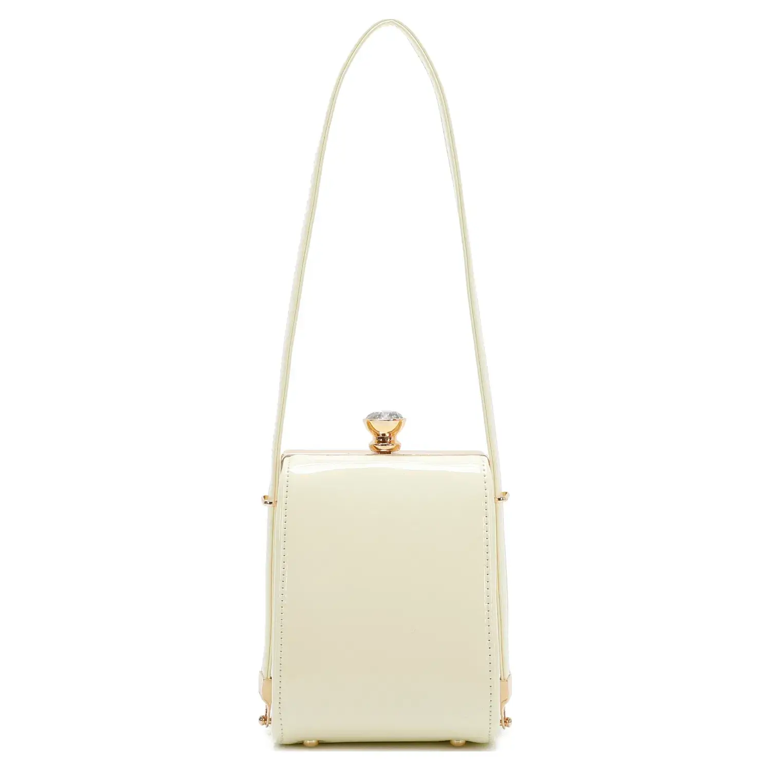 Superbia - Vente Sac porté épaule – femme - Sac verni Superbia à sangle ajustable et fermoir en diamant4