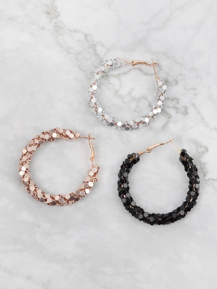 Wrap Pin Catch Hoop Earrings for wholesale by MYS Wholesale Inc