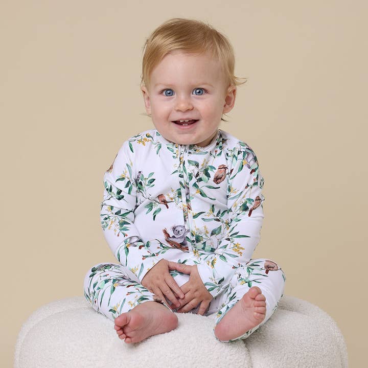 Snuggle Hunny - Wholesale Sleepsuit – Baby - Eucalypt Organic Snugglesuit Convertible Romper3