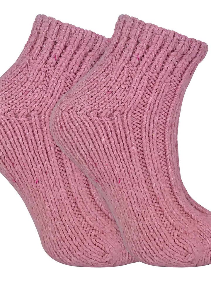 Sock Snob - Ladies Chunky Ribbed Low Cut Wool Blend Ankle for wholesale by Pontivia Commerce