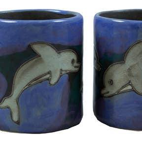 Mara Stoneware Dolphins Mug for wholesale by Galleyware